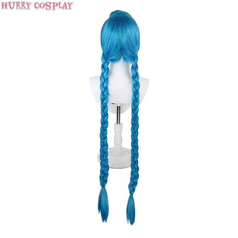 Game Cosplay,League of Legends,Wigs,League of Legends Battle of Two Cities Rampage Loli Jinx Cosplay Costume - Wig